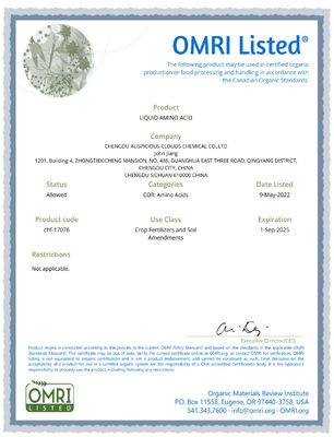 High-Activity Liquid Amino Acid Organic Fertilizer with ≥85% Bioactive Amino Acids for Stress Resistance and Zero Residue